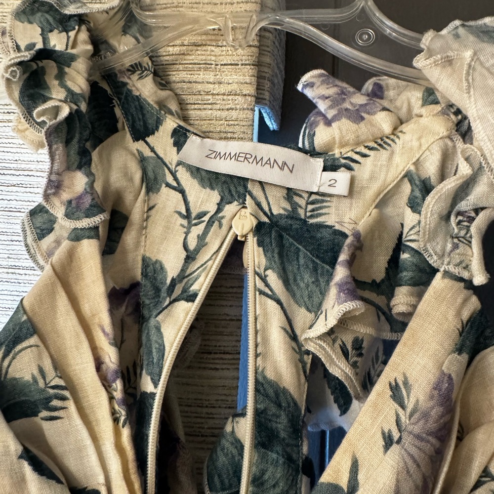 Zimmermann Asymmetrical Floral Dress - Picture 3 of 5